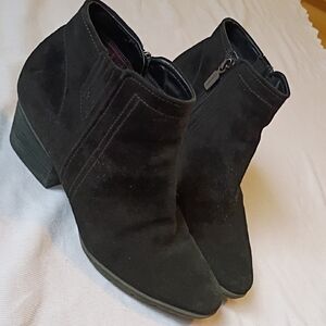 Blondo Black Classic Suede Ankle Boot.